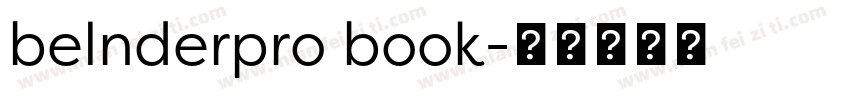 belnderpro book字体转换